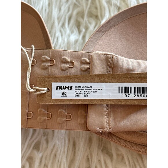 Skims Ultimate Strapless Pushup Bra Clay Size 32B - Picture 6 of 6